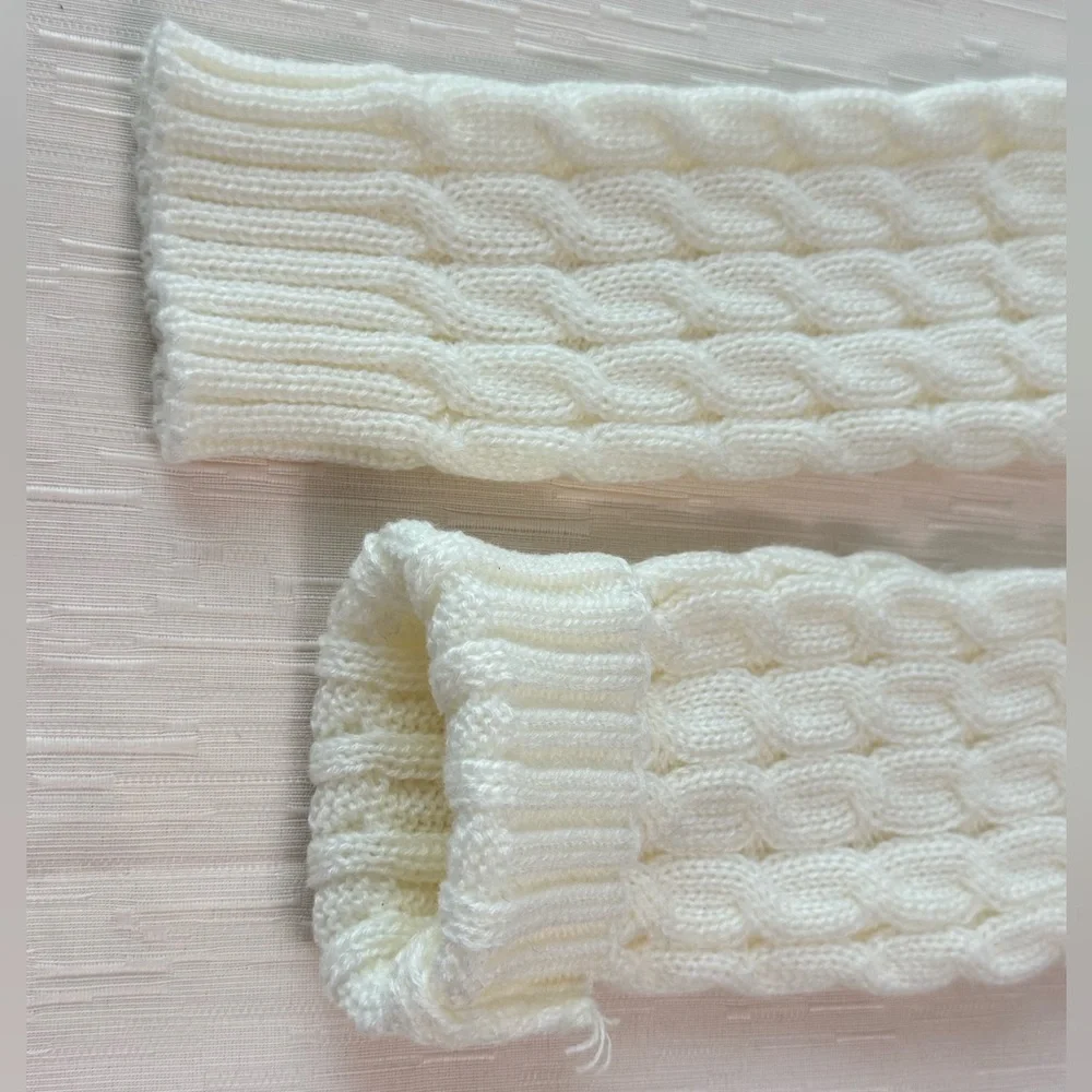 Ivory Cable Knit Leg Warmers | Little & Young Girls | NWOT | Cozy Winter